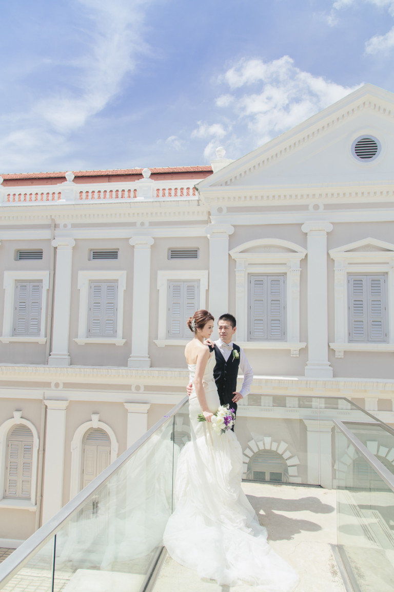 Raffles Hotel & National Museum Bridal Prewedding Singapore